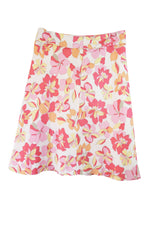 Spring Is Calling Floral Satin Skirt
