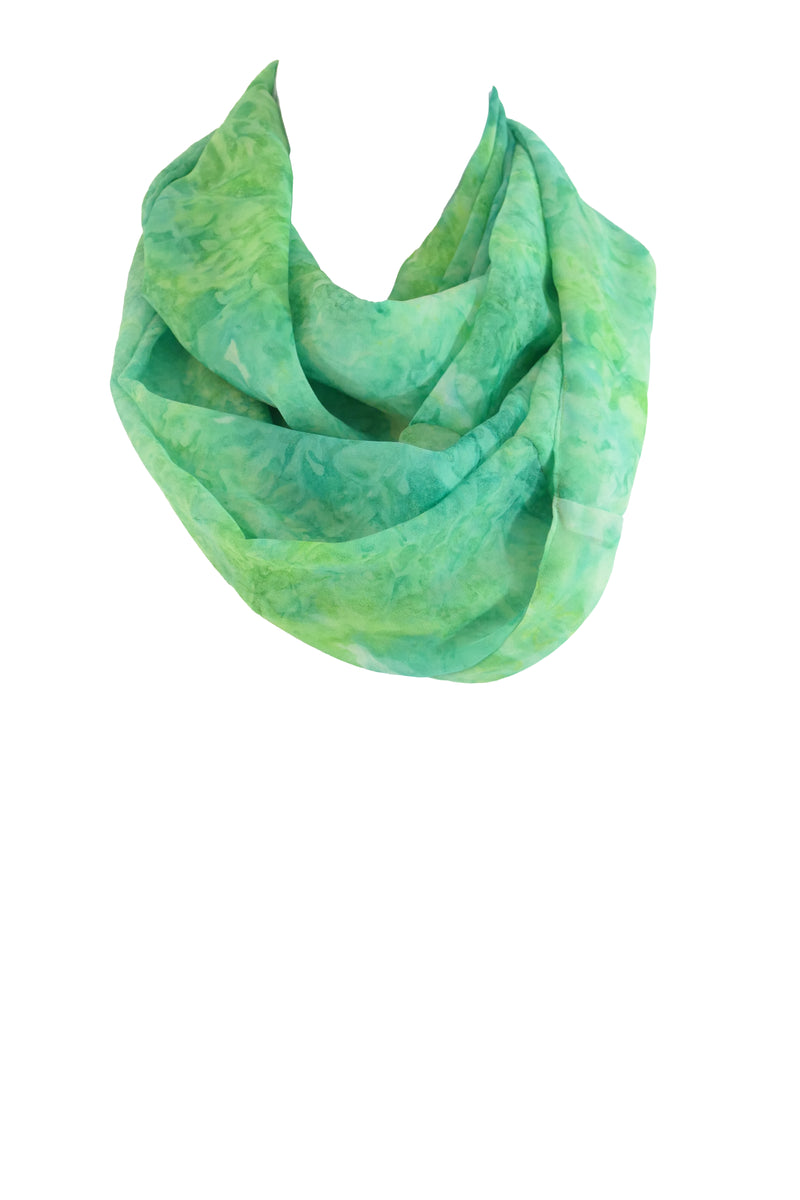 Tropical Temptation Green Infinity Scarf