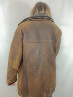 Pure Warmth Shearling Collar Leather Jacket
