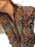 Quilted Paisley Coat